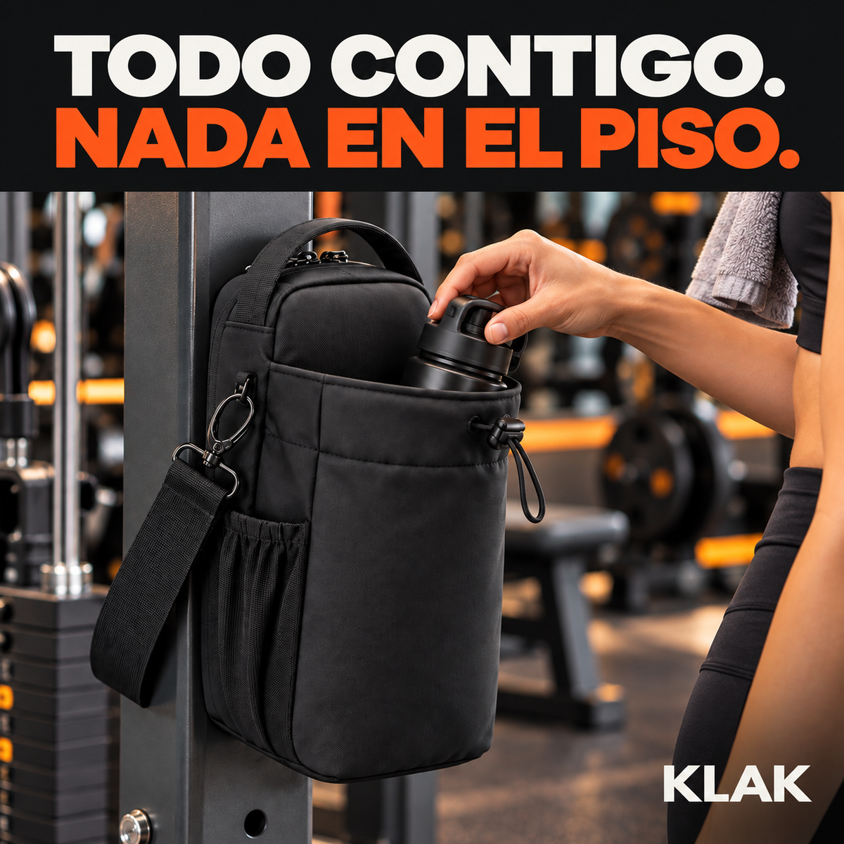 Bolsa magnética para gimnasio KLAK
