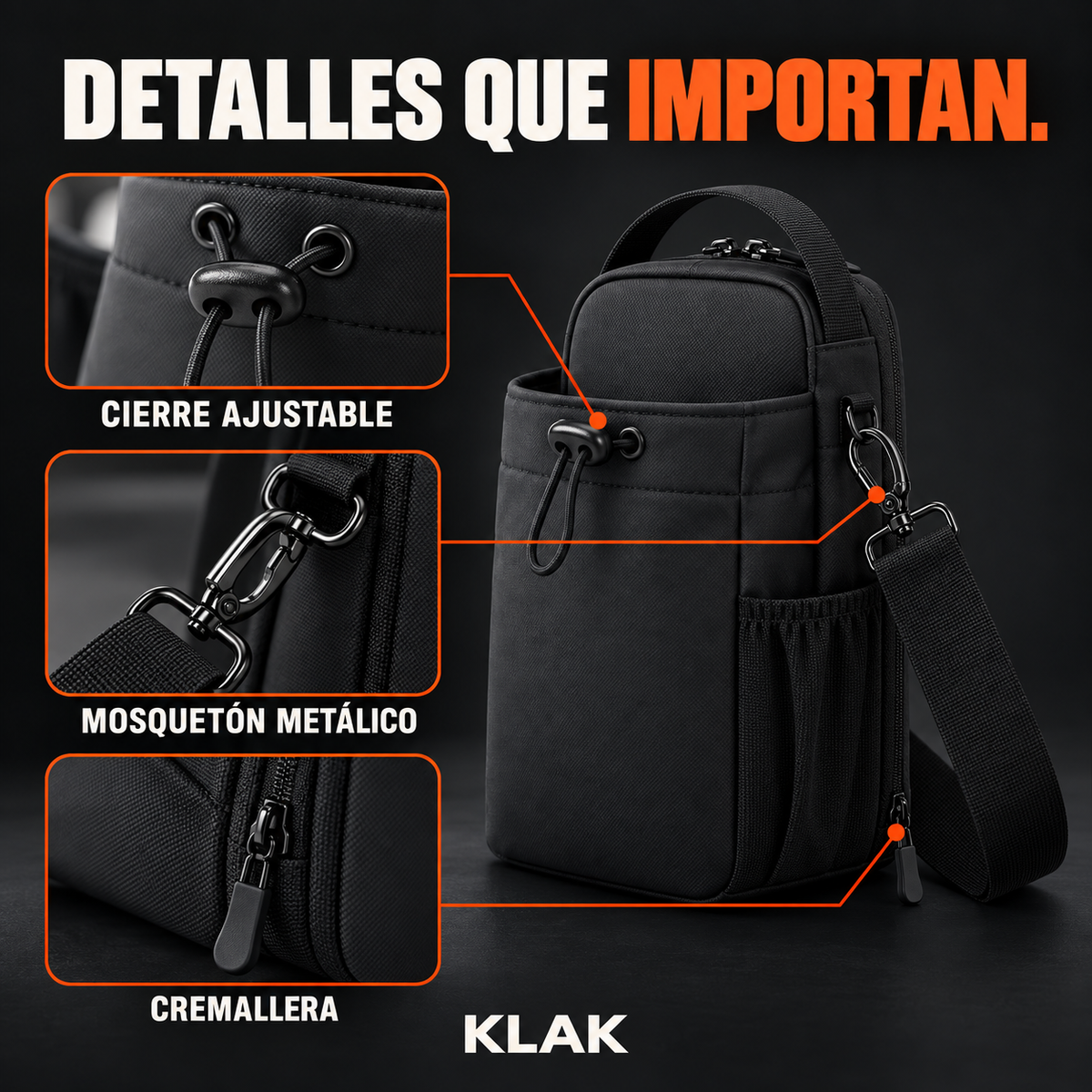 Bolsa magnética para gimnasio KLAK